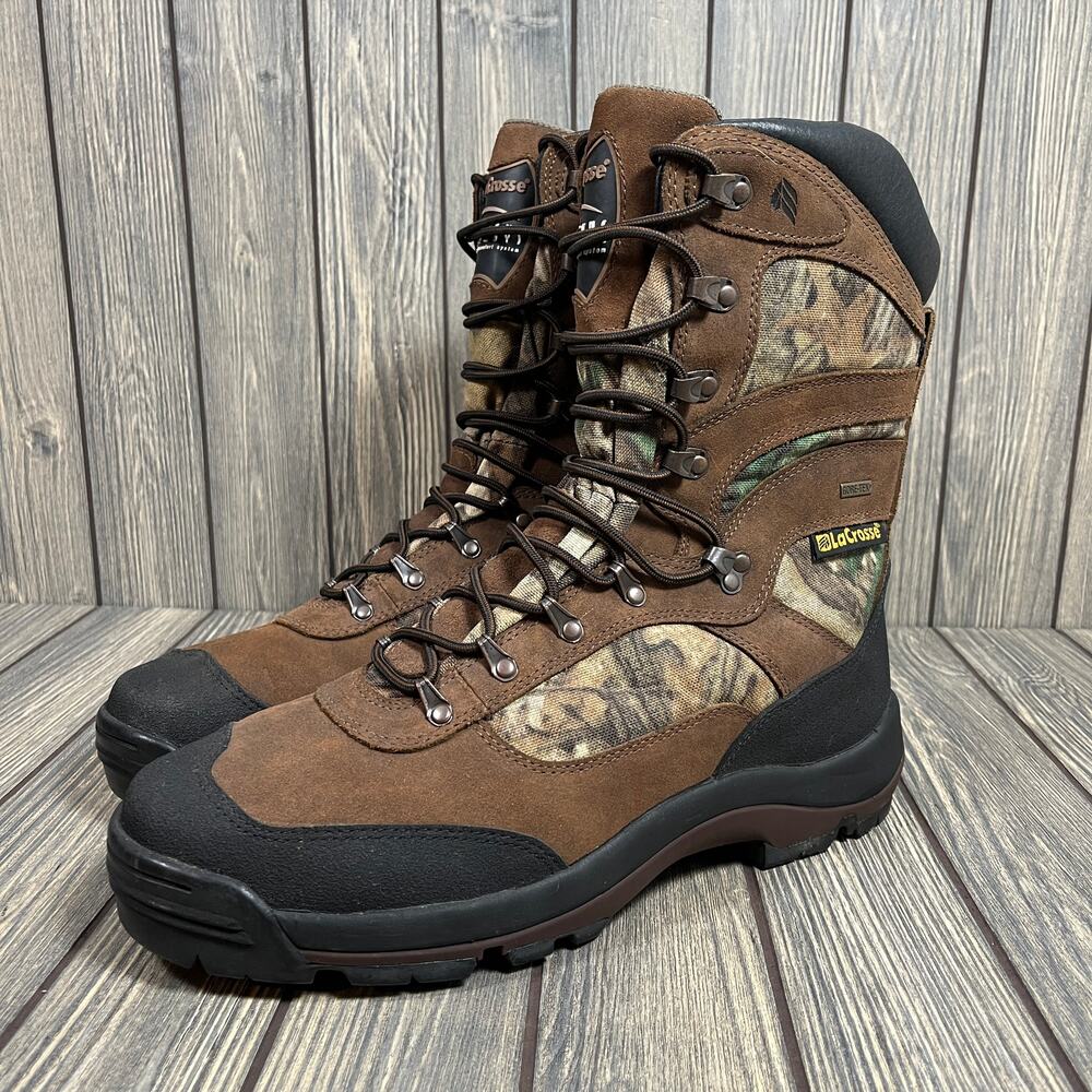 LaCrosse 4700M Hunting Boots Camo Genesys Gore Tex Men Sz 13 Leather Outdoor 11" - Picture 3 of 11
